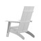Flash Furniture White Modern 4 Slat Back Adirondack Chairs, PK4 4-JJ-C14509-WH-GG - alternate 2